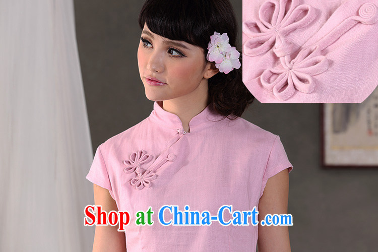 Jack Plug, spring and summer clothes, for improved manual tie cotton the cheongsam Chinese T-shirt Chinese shirt CVE 810 pink XXL pictures, price, brand platters! Elections are good character, the national distribution, so why buy now enjoy more preferential! Health