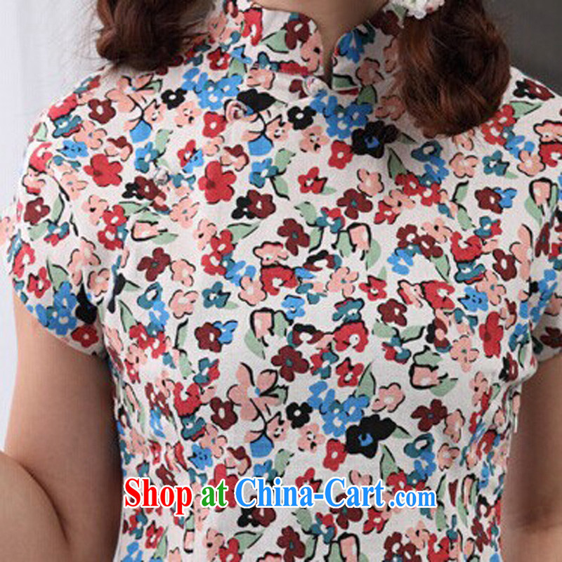 Jessup, 2015 spring and summer only China wind linen Chinese improved cheongsam Chinese T-shirt Chinese shirt CQP 817 figure M, Jessup, and shopping on the Internet