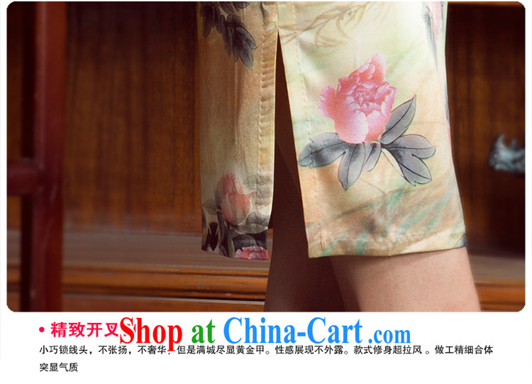 Princess 2014 spring and summer new stylish improved sauna silk silk painting outfit color 4 XL pictures, price, brand platters! Elections are good character, the national distribution, so why buy now enjoy more preferential! Health