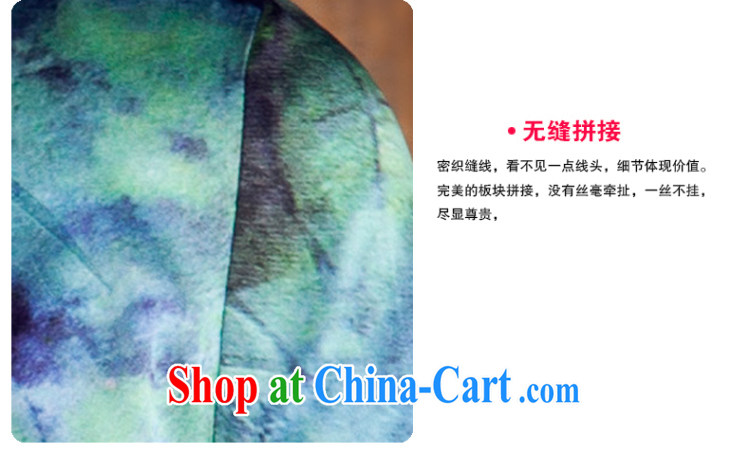 Princess 2014 summer new sauna silk silk leisure improved stylish beauty short cheongsam floral M pictures, price, brand platters! Elections are good character, the national distribution, so why buy now enjoy more preferential! Health