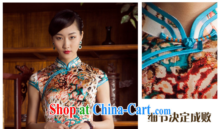 Princess 2014 spring and summer new stylish improved sauna silk silk painting beauty short cheongsam floral 5 XL pictures, price, brand platters! Elections are good character, the national distribution, so why buy now enjoy more preferential! Health