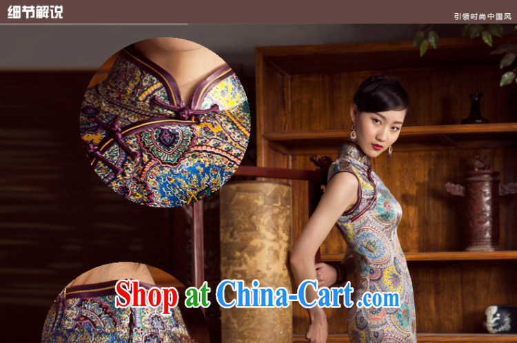 Princess summer new sauna silk silk improved stylish beauty short cheongsam floral 5 XL pictures, price, brand platters! Elections are good character, the national distribution, so why buy now enjoy more preferential! Health