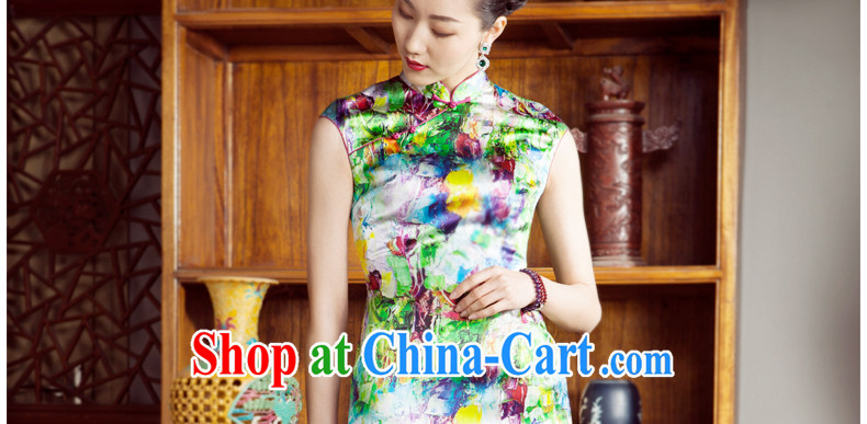 The 618 explosives pre-emptive shopping princess' 2014 spring and summer new improved retro sauna silk silk stylish poster, cheongsam dress green 5 XL pictures, price, brand platters! Elections are good character, the national distribution, so why buy now enjoy more preferential! Health