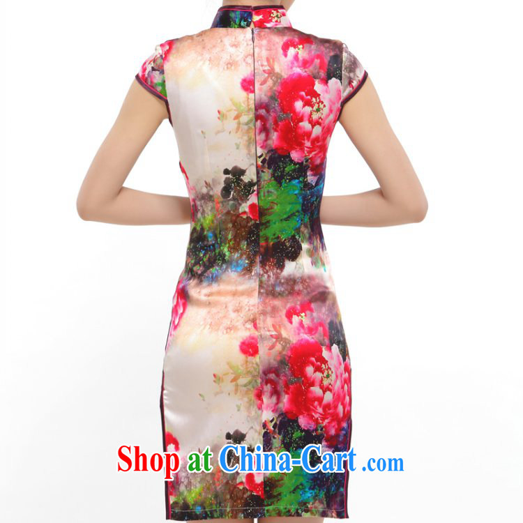 J - ZS 08 dresses summer 2014 stylish new improved sexy beauty retro upscale Silk Cheongsam dress red L pictures, price, brand platters! Elections are good character, the national distribution, so why buy now enjoy more preferential! Health
