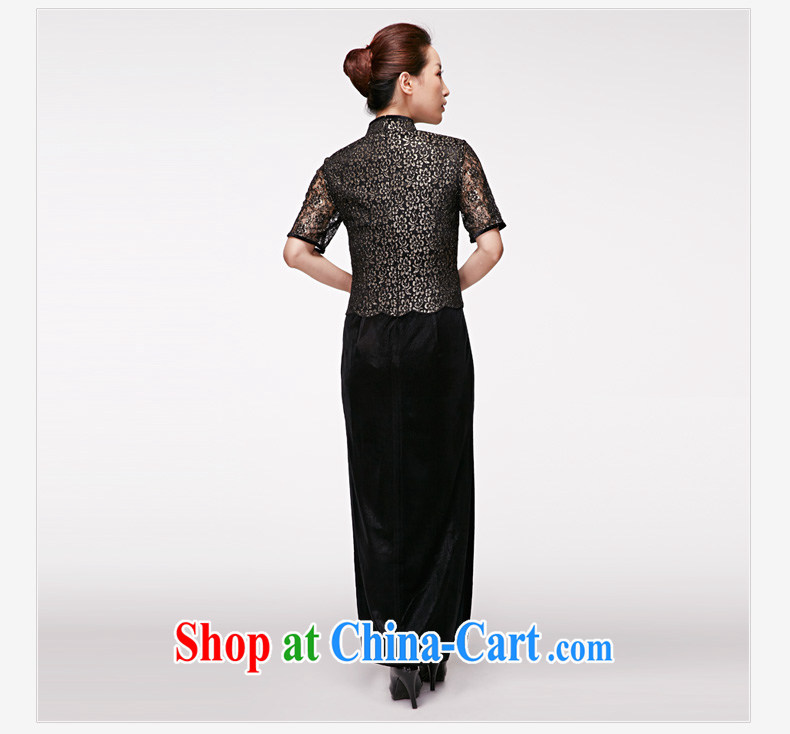 Wood is really the 2015 spring new velvet cheongsam Silk Cheongsam dress high's long cheongsam mom with 21,985 01 black XXL pictures, price, brand platters! Elections are good character, the national distribution, so why buy now enjoy more preferential! Health