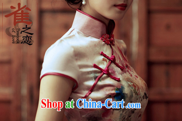 Bird lovers of youth is not central bank improved stylish short-sleeved silk short cheongsam shirt QD 315 figure S pictures, price, brand platters! Elections are good character, the national distribution, so why buy now enjoy more preferential! Health
