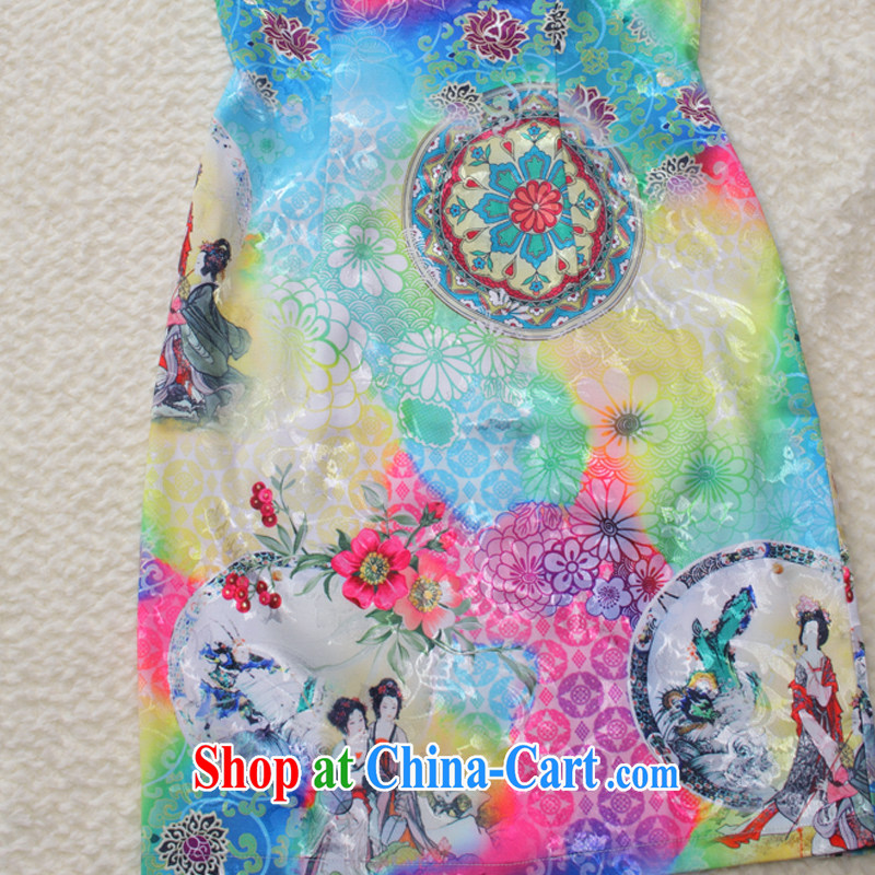Slim li know summer 2015 new retro China wind stylish improved elegant qipao gown small QW B 45 111 photo color XXL, slim Li (Q . LIZHI), online shopping