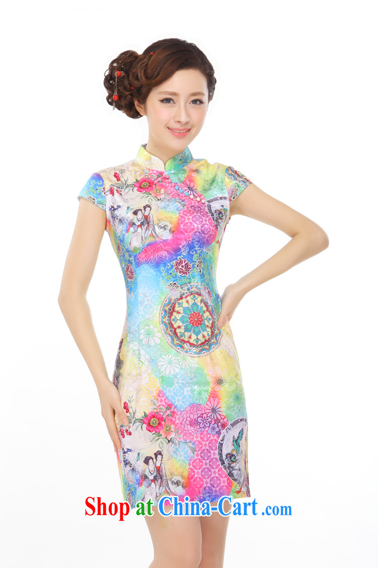 Slim li know summer 2015 new retro China wind style improved and elegant qipao gown small QW B 45 111 photo color XXL pictures, price, brand platters! Elections are good character, the national distribution, so why buy now enjoy more preferential! Health