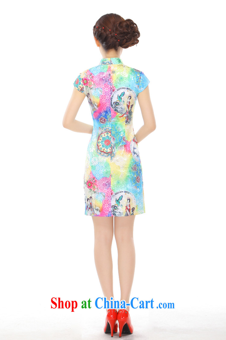 Slim li know summer 2015 new retro China wind style improved and elegant qipao gown small QW B 45 111 photo color XXL pictures, price, brand platters! Elections are good character, the national distribution, so why buy now enjoy more preferential! Health