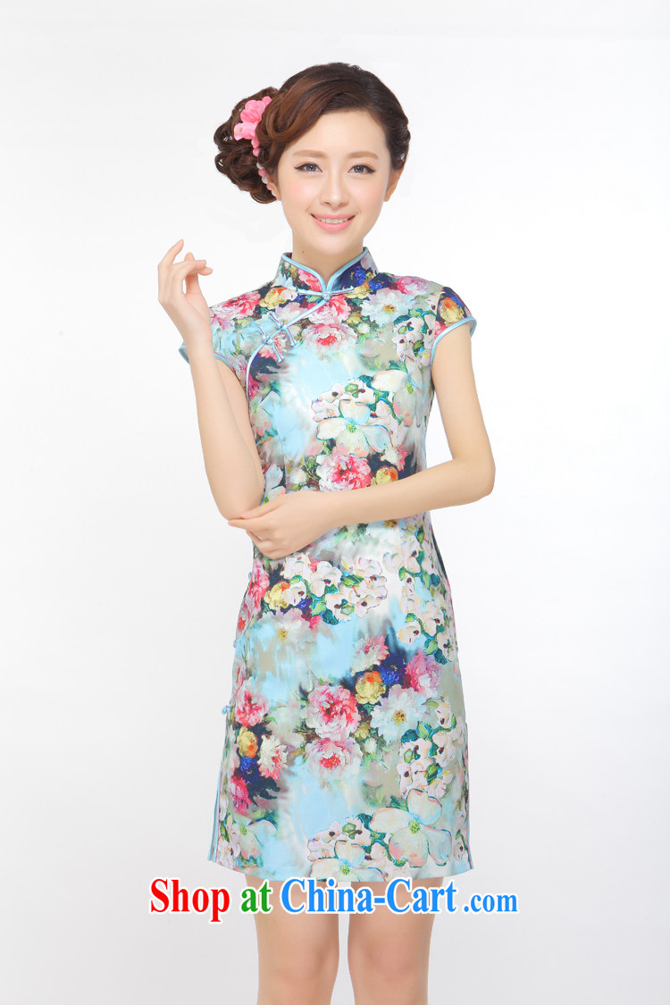 Slim li know blossoming summer 2015 new retro elegant improved low-power's outfit she dresses QW B 45 113 photo color XXL pictures, price, brand platters! Elections are good character, the national distribution, so why buy now enjoy more preferential! Health