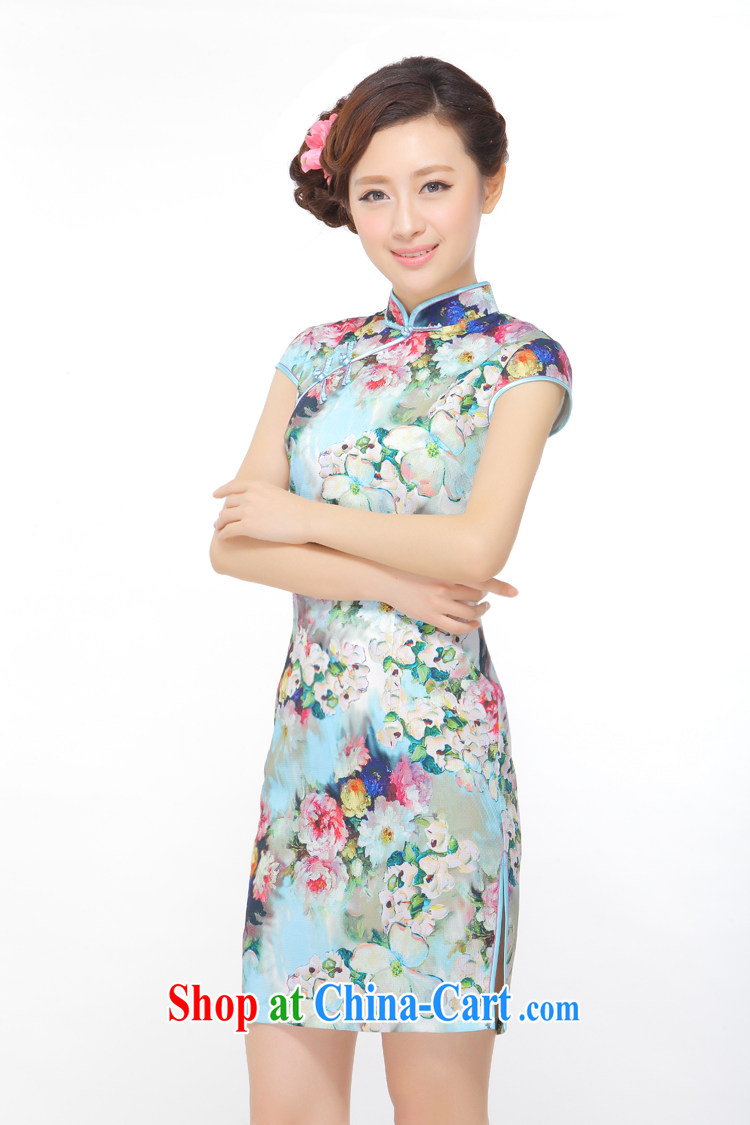 Slim li know blossoming summer 2015 new retro elegant improved low-power's outfit she dresses QW B 45 113 photo color XXL pictures, price, brand platters! Elections are good character, the national distribution, so why buy now enjoy more preferential! Health