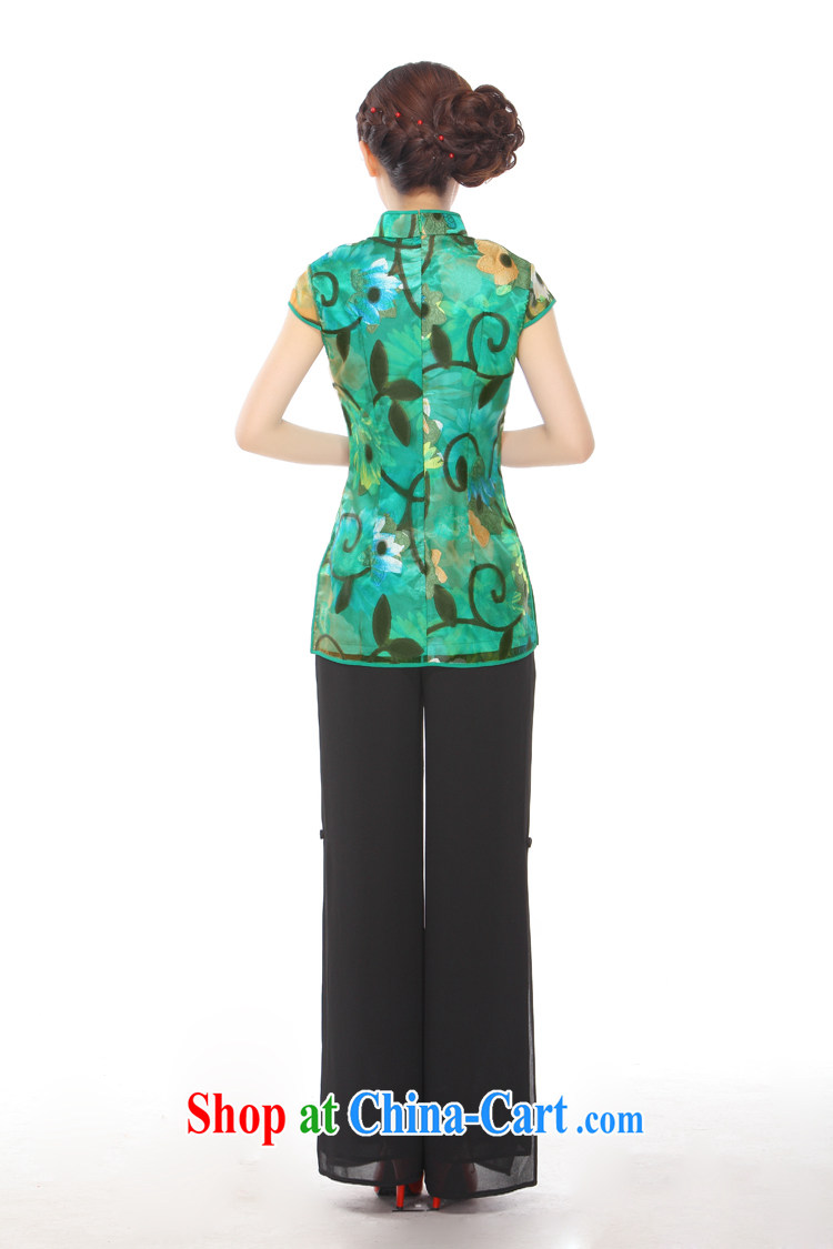 Slim li know summer 2015 new Chinese Antique style beauty improved cheongsam shirt Q 1012 - 69 green XXXL pictures, price, brand platters! Elections are good character, the national distribution, so why buy now enjoy more preferential! Health