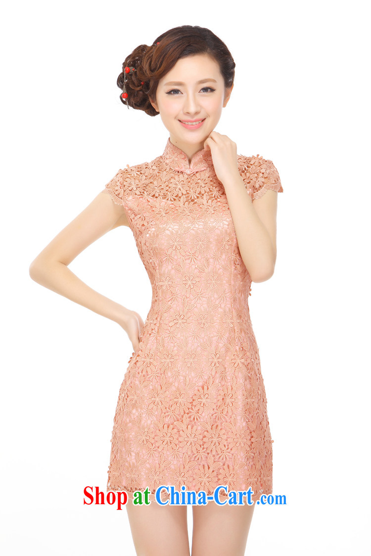 Slim li know acacia 2015 summer new improvement to the water-soluble lace cheongsam dress elegance Q 05,997 deep and toner XXL pictures, price, brand platters! Elections are good character, the national distribution, so why buy now enjoy more preferential! Health