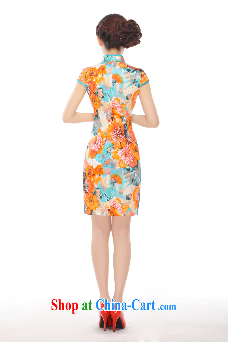 Slim li know summer 2015 new, such as a fine antique beautiful beauty silk The Lao style improved cheongsam dress Q 403 - 4 picture color XXL pictures, price, brand platters! Elections are good character, the national distribution, so why buy now enjoy more preferential! Health