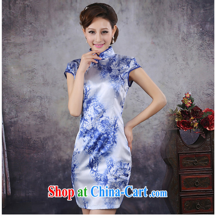 There is embroidery bridal 2015 spring and summer new stylish China wind bird lovers of elegance short cheongsam dress ice silk material goods QP - 351 blue XXL Suzhou shipping pictures, price, brand platters! Elections are good character, the national distribution, so why buy now enjoy more preferential! Health