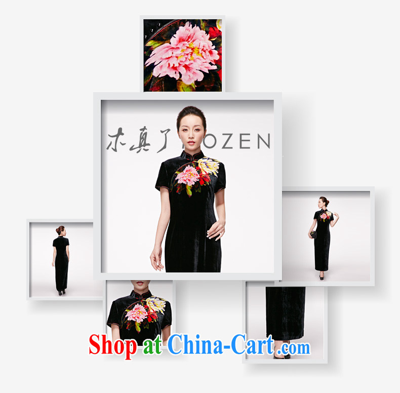 Wood is really the 2015 spring and summer new dresses and elegant original dress silk a tight short-sleeved piping package mail 11,498 01 black XXXL pictures, price, brand platters! Elections are good character, the national distribution, so why buy now enjoy more preferential! Health
