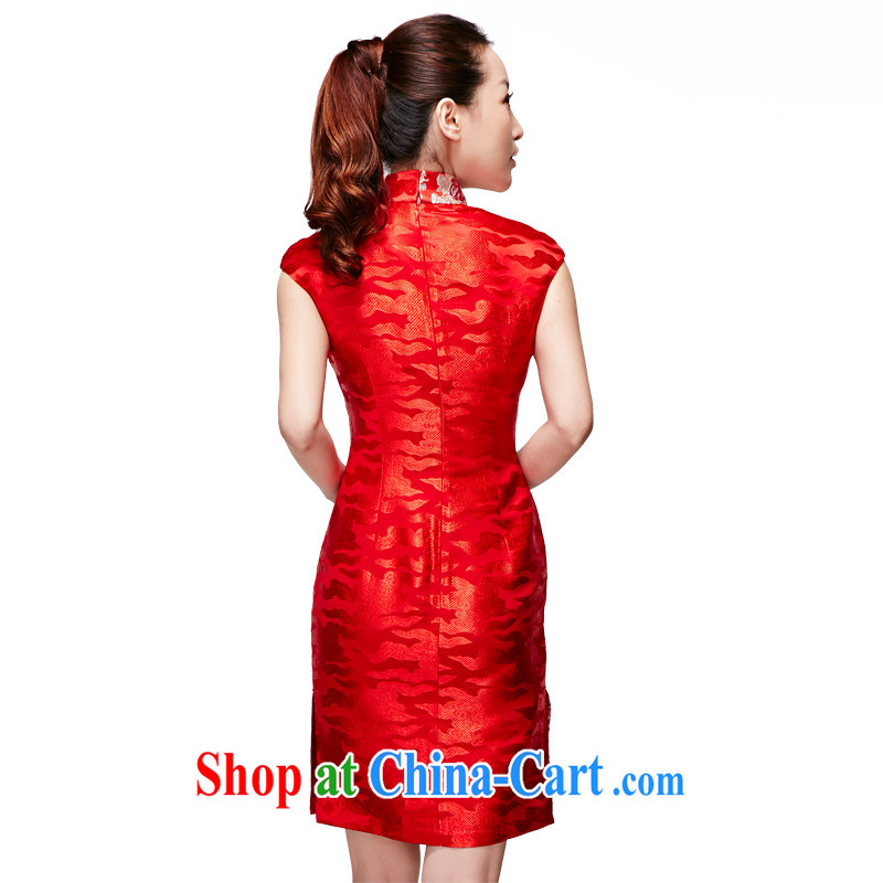 Wood is really the 2015 spring and summer new bridal dresses red wedding dresses dress toast 32,358 04 red XXL (A), wood really has, shopping on the Internet