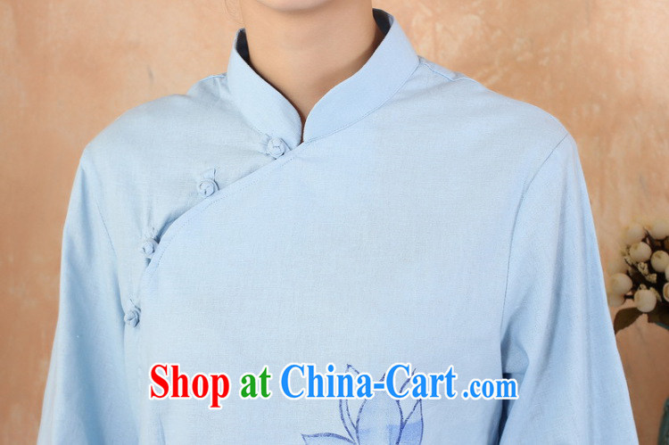 Jessup, 2015 spring and summer cotton the larger Chinese female improved Han-hand painted dresses T-shirt shirt Chinese M 2379 - 1 blue XXXL pictures, price, brand platters! Elections are good character, the national distribution, so why buy now enjoy more preferential! Health