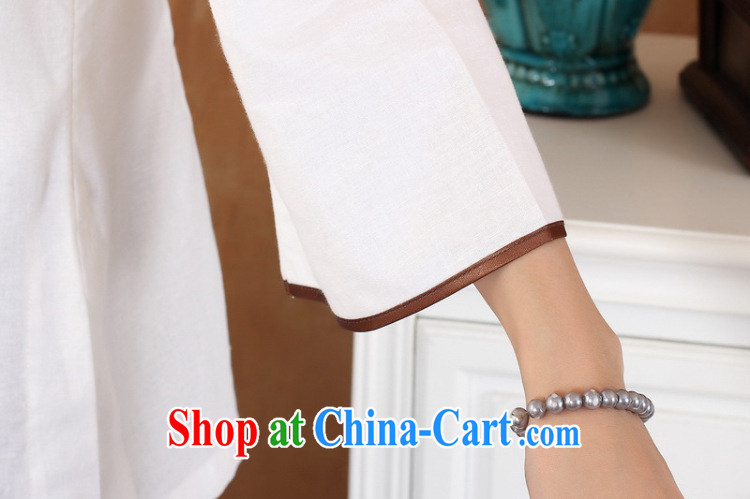 Jessup, 2015 spring and summer new cotton the larger Chinese female improved Han-hand painted dresses T-shirt shirt Tang women M 2382 white L pictures, price, brand platters! Elections are good character, the national distribution, so why buy now enjoy more preferential! Health
