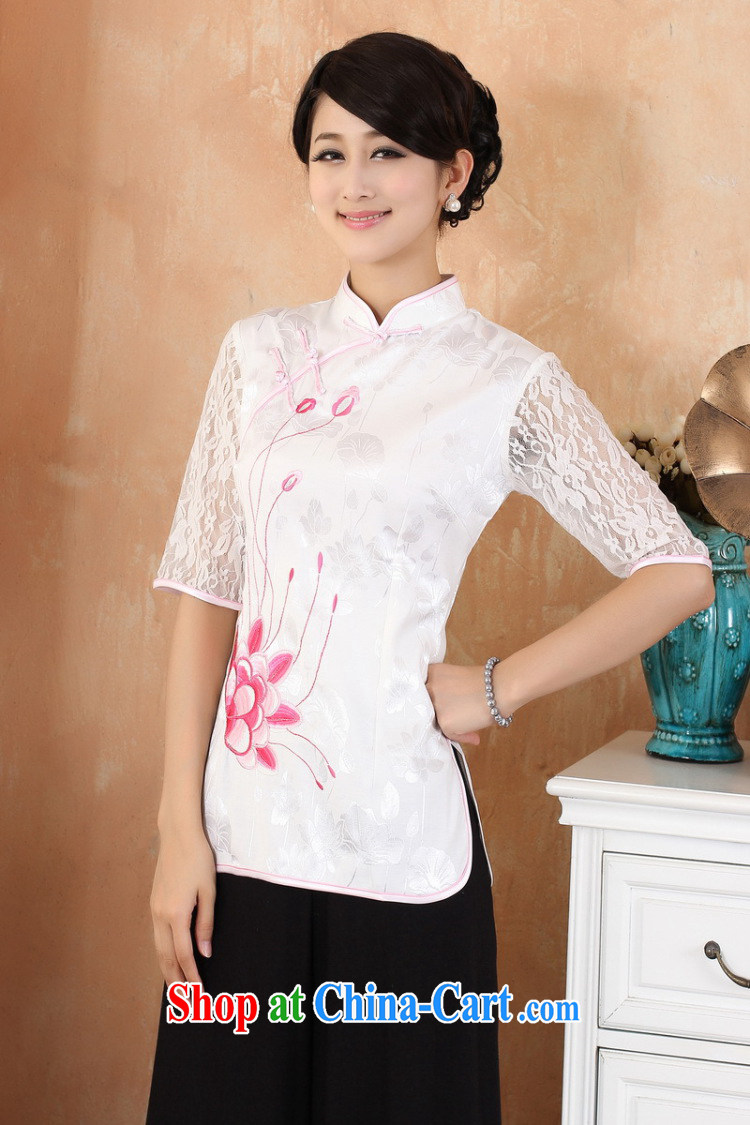 Cheng Kejie, Wiesbaden, 2015 spring and summer new Chinese manual for embroidery lace cuff large, female improved cheongsam shirt shirt Chinese M 2339 purple XXXL pictures, price, brand platters! Elections are good character, the national distribution, so why buy now enjoy more preferential! Health