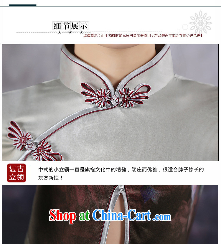 There is embroidery bridal 2015 spring new Ice silk improved stylish retro daily short Chinese qipao dress S Suzhou shipping pictures, price, brand platters! Elections are good character, the national distribution, so why buy now enjoy more preferential! Health