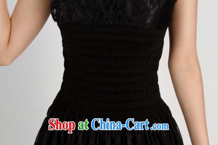 Cheng Kejie, Wiesbaden, 2014 spring and summer women's clothing new, improved, for manually snap lace stitching, flag dresses Chinese qipao Female M 2230 1 black XL pictures, price, brand platters! Elections are good character, the national distribution, so why buy now enjoy more preferential! Health