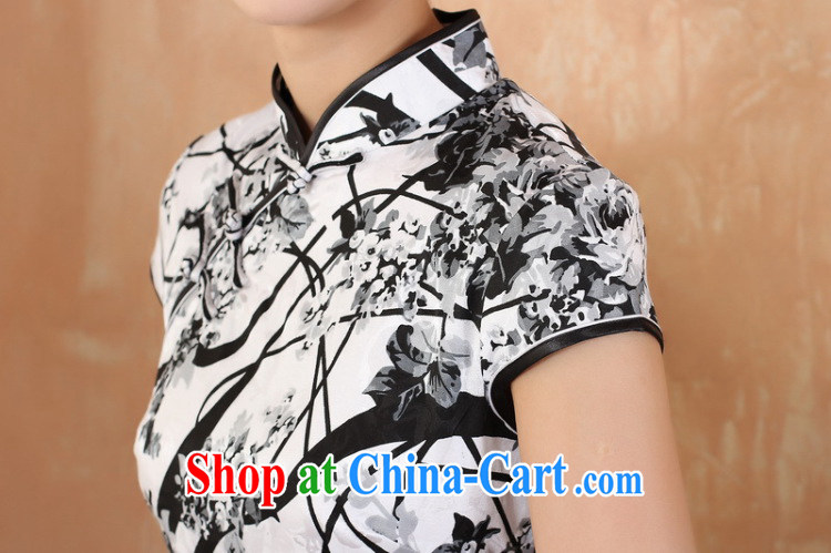Cheng Kejie, Wiesbaden, 2015 spring and summer women's clothing new retro improved manual tie, for cultivating, dresses qipao M 2328 - 1 white XL pictures, price, brand platters! Elections are good character, the national distribution, so why buy now enjoy more preferential! Health