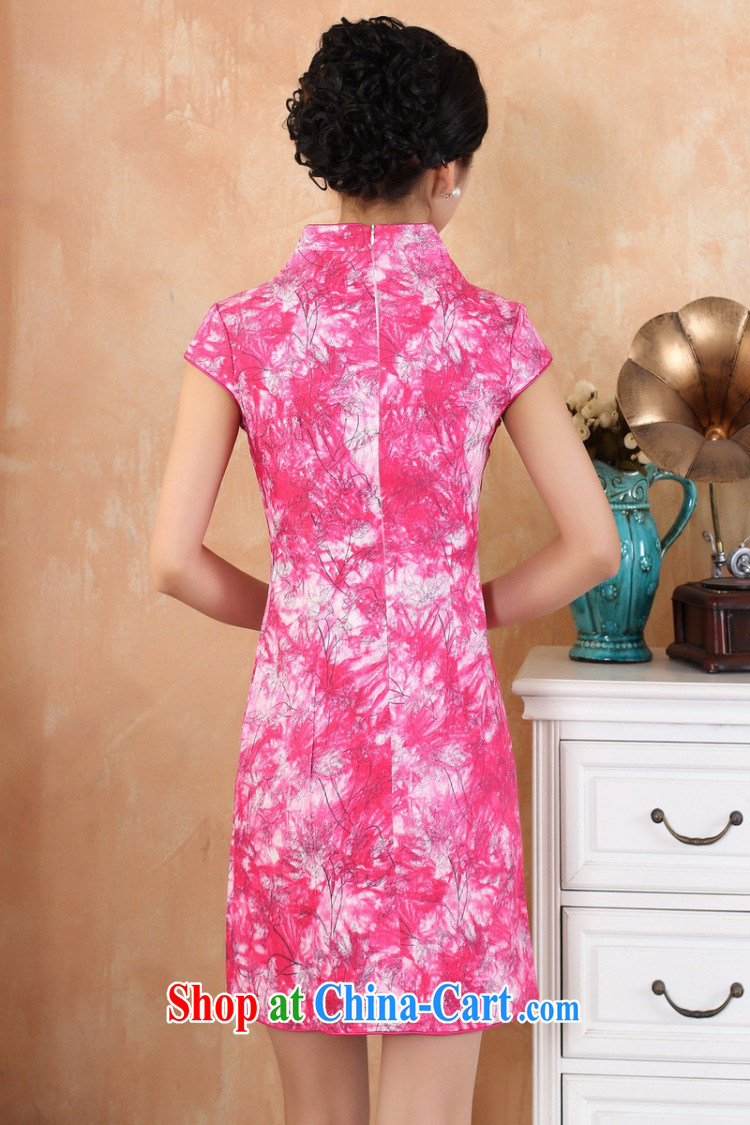 Jessup, 2015 spring and summer dress retro improved embroidered hand-tie short-sleeve and collar dress qipao gown M 2345 3 cowboy blue XL pictures, price, brand platters! Elections are good character, the national distribution, so why buy now enjoy more preferential! Health