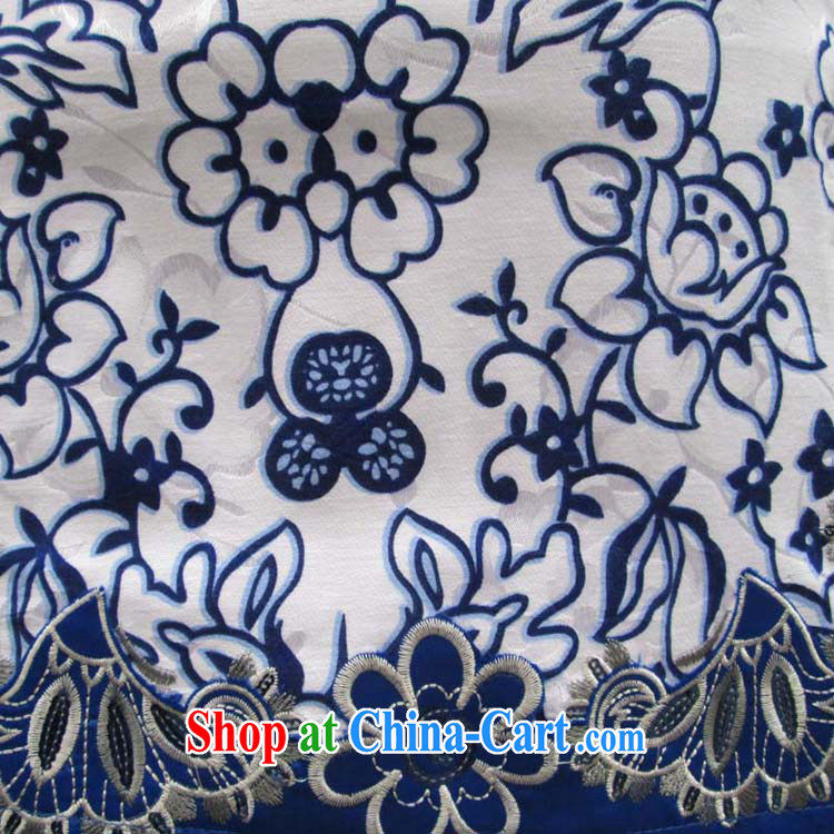 2014 summer new daily retro dynasty blue and white porcelain cheongsam stylish improved elegance cheongsam dress cheongsam blue and white porcelain XL pictures, price, brand platters! Elections are good character, the national distribution, so why buy now enjoy more preferential! Health