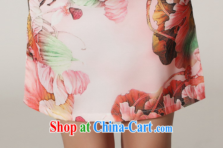 Jessup, 2015 spring and summer clothes new, classic and elegant refined manually stamp duty charge, short-sleeved dresses cheongsam girls M 2366 3 green XXL pictures, price, brand platters! Elections are good character, the national distribution, so why buy now enjoy more preferential! Health