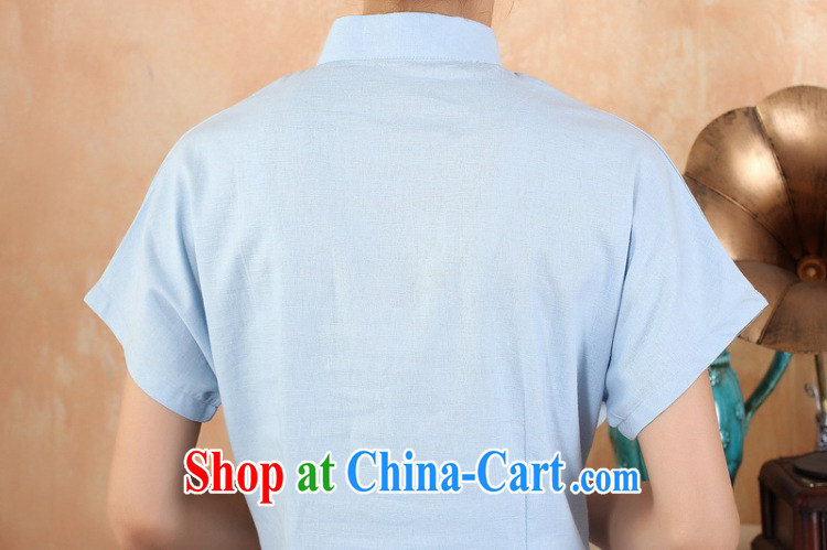 Jessup, 2015 spring and summer women's clothing new cotton the maximum code Chinese, for the charge-back improvements, served a short-sleeved shirt Tang women 2373 M blue XXL pictures, price, brand platters! Elections are good character, the national distribution, so why buy now enjoy more preferential! Health