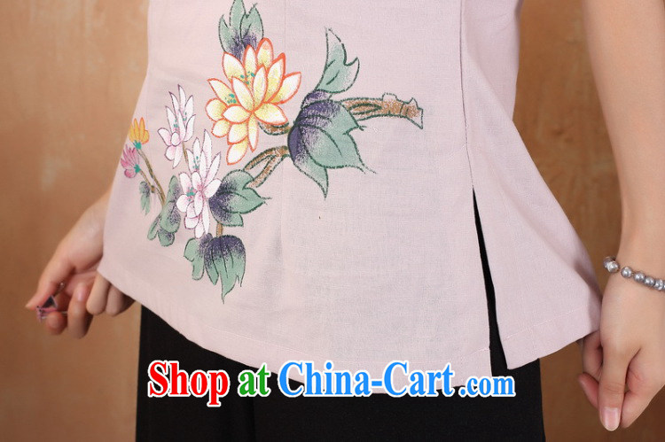 Cheng Kejie, Wiesbaden, 2015 spring and summer women's clothing new cotton the larger Chinese, for the charge-back improvements, served a short-sleeved shirt Tang women M 2375 white XXXXL pictures, price, brand platters! Elections are good character, the national distribution, so why buy now enjoy more preferential! Health