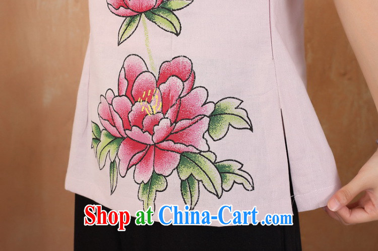 Cheng Kejie, Wiesbaden, 2015 spring and summer women's clothing new cotton the larger Chinese, for the charge-back improvements, served a short-sleeved shirt Tang women M 2377 white XXXXL pictures, price, brand platters! Elections are good character, the national distribution, so why buy now enjoy more preferential! Health