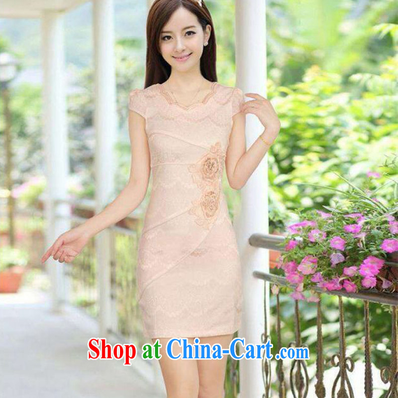 Dresses summer new goods are goods improved stylish embroidered clothes video waist dresses summer dresses dresses from toner M, micro-ching, shopping on the Internet