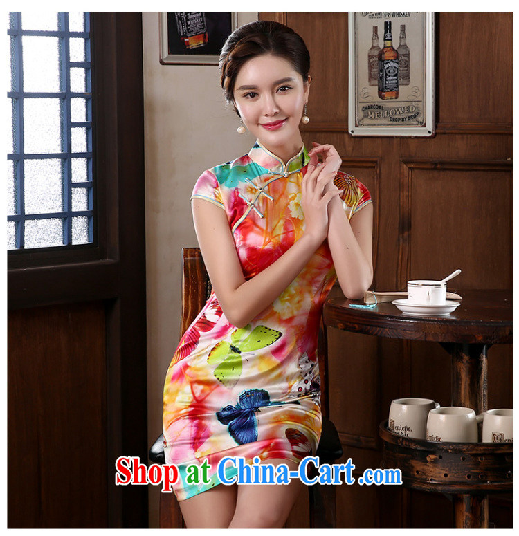 The CYD HO Kwun Tong' her dream summer 2014 retro fashion Silk Cheongsam sauna silk dress retro dress QD 4139 fancy XXL pictures, price, brand platters! Elections are good character, the national distribution, so why buy now enjoy more preferential! Health