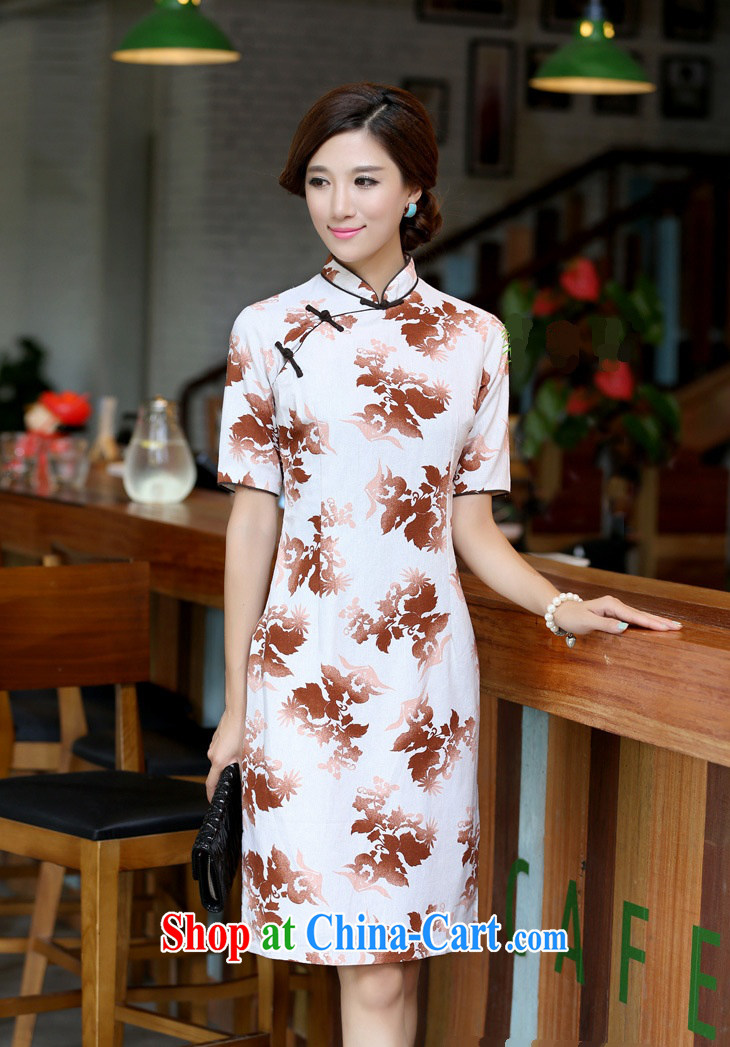 Jessup, 2015 spring and summer women's clothing China wind girls cotton MA, short-sleeved hand and knee, long dresses girls dresses CQP 555 sunny stood for XXL pictures, price, brand platters! Elections are good character, the national distribution, so why buy now enjoy more preferential! Health