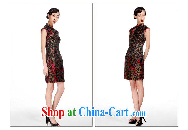 Wood is really the 2015 new female necks Chinese Silk Cheongsam elegant floral dress package mail 11,570 01 black XXXL pictures, price, brand platters! Elections are good character, the national distribution, so why buy now enjoy more preferential! Health