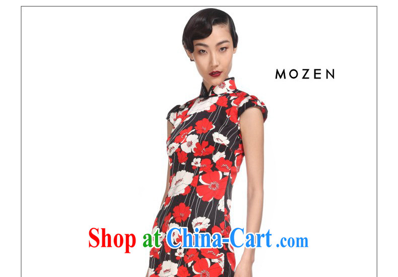 Wood is really the 2015 spring and summer new Chinese beauty short cheongsam improved dresses 32,428 01 black XXL pictures, price, brand platters! Elections are good character, the national distribution, so why buy now enjoy more preferential! Health