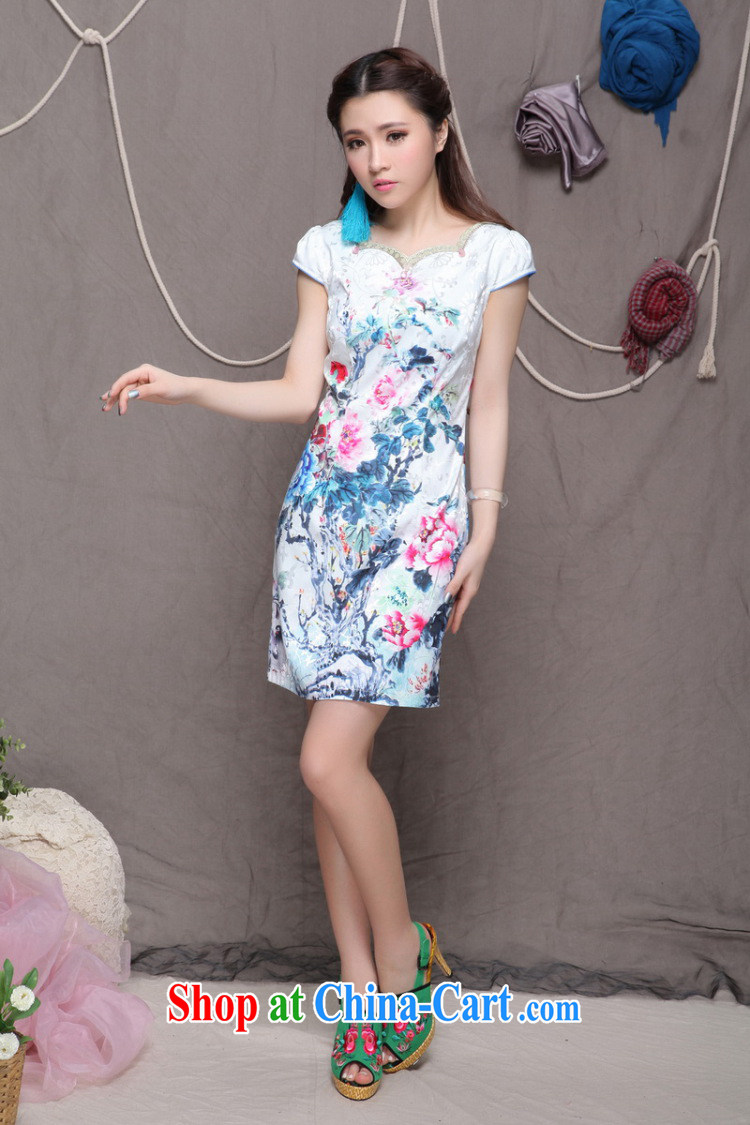 Shallow end China wind National wind women improved stylish commuter cultivating graphics thin cheongsam ZMY 9904 Map Color XXL pictures, price, brand platters! Elections are good character, the national distribution, so why buy now enjoy more preferential! Health