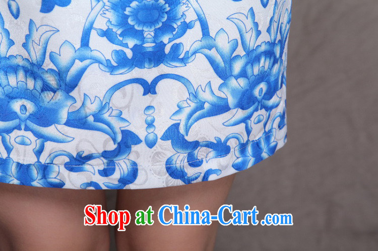 Shallow end, high-end Ethnic Wind and stylish Chinese qipao dress retro beauty graphics thin cheongsam ZMY 9901 blue blue XXL pictures, price, brand platters! Elections are good character, the national distribution, so why buy now enjoy more preferential! Health
