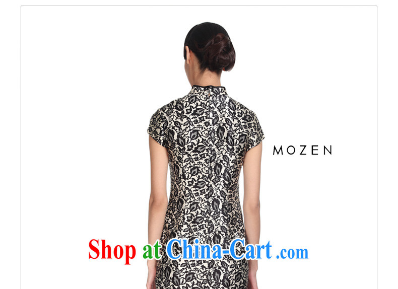 Wood is really the 2015 New Silk stamp improved cheongsam dress beauty Silk Dresses 11,548 01 black XXL pictures, price, brand platters! Elections are good character, the national distribution, so why buy now enjoy more preferential! Health