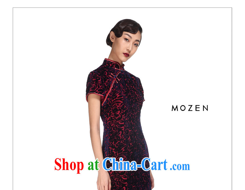 Wood is a qipao 2015 spring new true velvet dress beauty improved cheongsam dress mother Summer Load 11,543 16 deep purple XXXXL pictures, price, brand platters! Elections are good character, the national distribution, so why buy now enjoy more preferential! Health