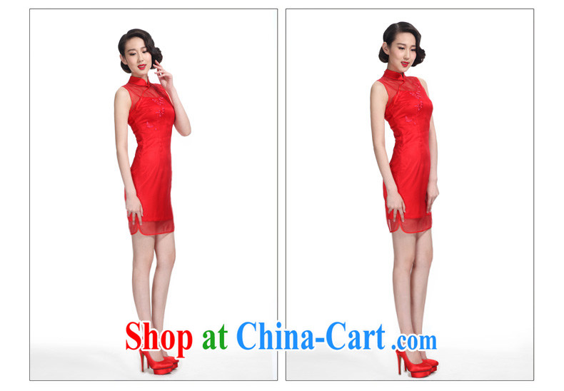 Wood is really the 2015 spring and summer New Silk hand embroidered bridal replace short cheongsam dress 50,721 05 red S pictures, price, brand platters! Elections are good character, the national distribution, so why buy now enjoy more preferential! Health