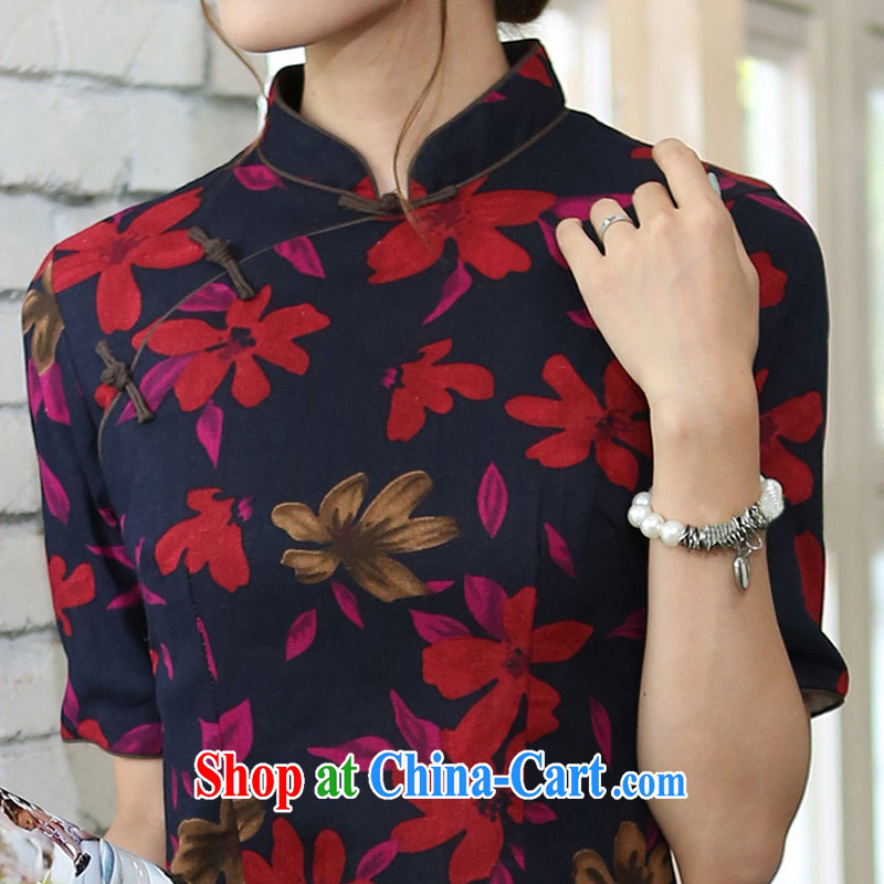 Butterfly Lovers 2015 spring new cheongsam dress Ethnic Wind retro beauty cotton Ma-tie improved cheongsam 40,153 figure M, Butterfly Lovers, shopping on the Internet