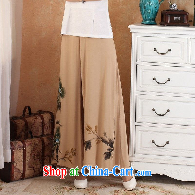 Nigeria, the 2014 new spring and summer, the female stamp duty comfortable 100 ground units the commission Wide Leg pants and skirts pants pants short pants - 2 card its color L, Nigeria, and, shopping on the Internet