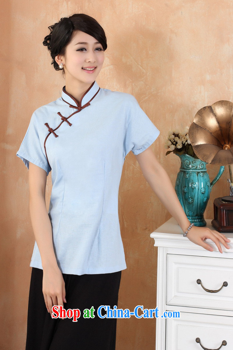 Again, Ms. Jing Tang Women's clothes summer T-shirt, cotton for the beauty Chinese Han-female improved Chinese short-sleeved 2378 - 2 white 4XL (recommendation 155 - 165 jack) pictures, price, brand platters! Elections are good character, the national distribution, so why buy now enjoy more preferential! Health