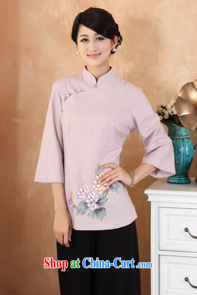 Allow Ms. Jing Tang Women's clothes summer T-shirt, cotton for the hand-painted Chinese Han-female improved Chinese cuff in 2380 - 2 white L (110 - 120 ) jack pictures, price, brand platters! Elections are good character, the national distribution, so why buy now enjoy more preferential! Health