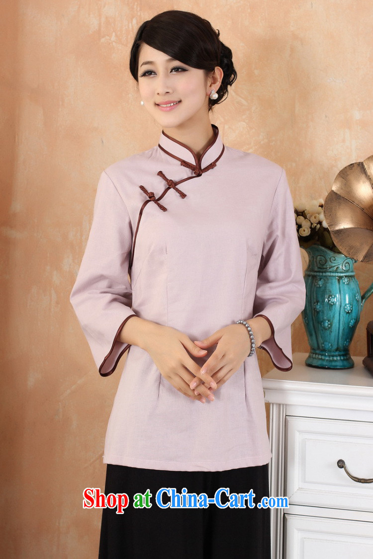Allow Ms. Jing Tang Women's clothes summer T-shirt, cotton for the Chinese Han-female improved Tang in cuff - 3 purple XL (120 - 130 ) jack pictures, price, brand platters! Elections are good character, the national distribution, so why buy now enjoy more preferential! Health