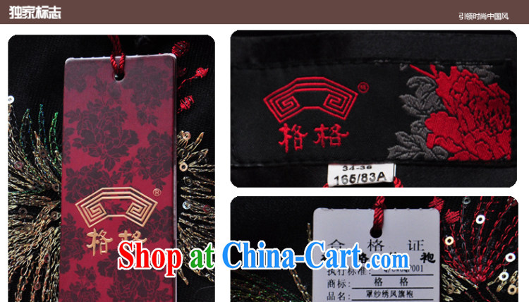 Princess spring and summer new sauna silk hood yarn-soo-bong and noble atmosphere cheongsam dress black 5 XL pictures, price, brand platters! Elections are good character, the national distribution, so why buy now enjoy more preferential! Health