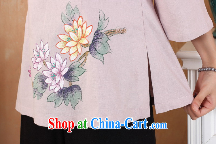 Allow Ms. Jing Tang Women's clothes summer T-shirt, cotton for the hand-painted Chinese Han-female improved Chinese cuff in 2380 - 3 purple 3 XL (150 - 160 ) jack pictures, price, brand platters! Elections are good character, the national distribution, so why buy now enjoy more preferential! Health